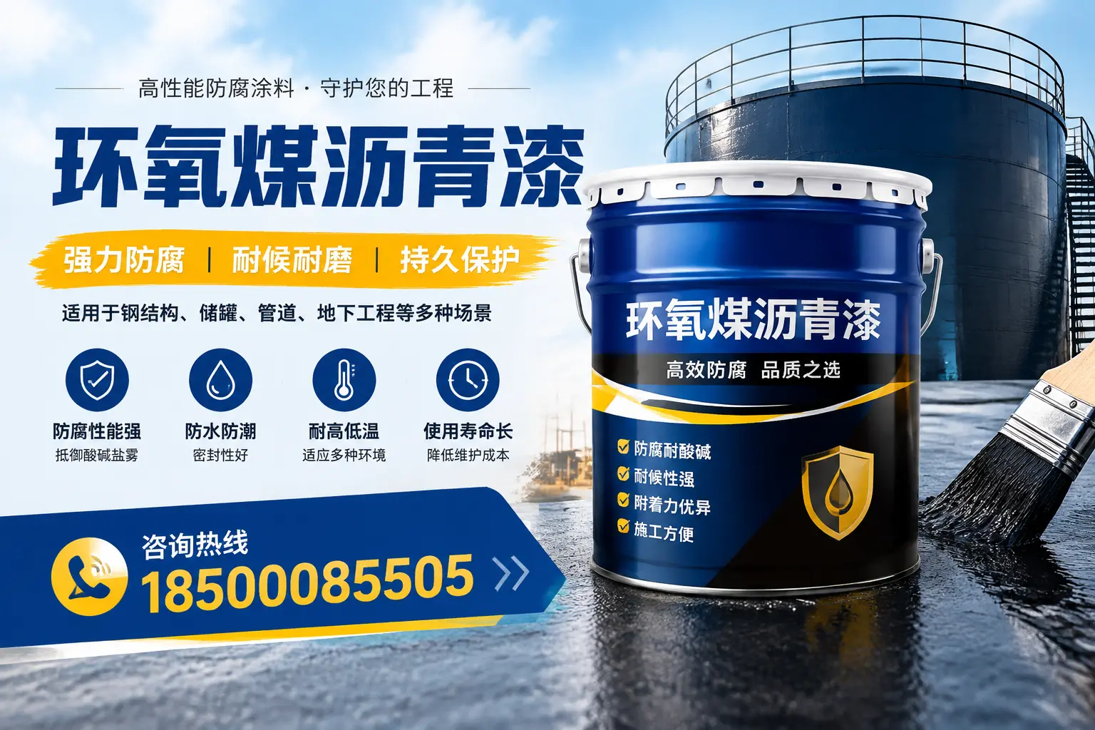 环氧煤沥青漆在工业中的应用，临夏企业的选择
